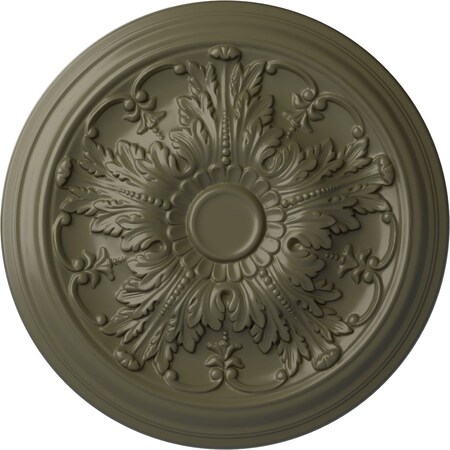 Ekena Millwork Damon Ceiling Medallion (Fits Canopies up to 3 3/8"), Hand-Painted Painted Turtle, 20"OD x 1 1/2"P CM20DAPTF